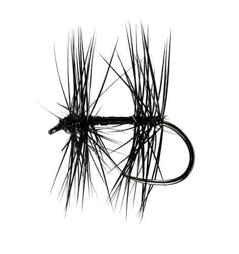 Caledonia Flies Knotted Midge Hackled Dry Barbless #14 Fishing Fly