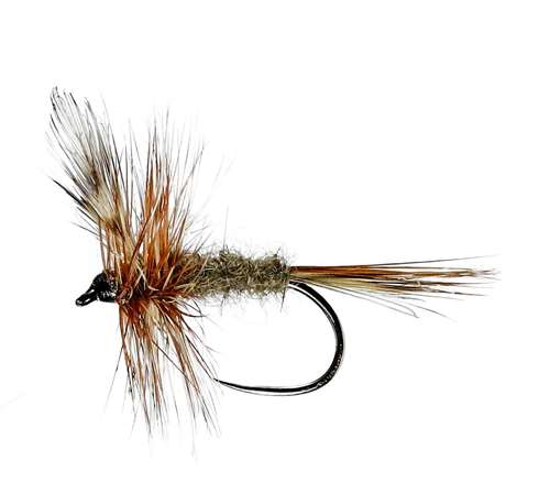 Caledonia Flies Adams Winged Dry Barbless #14 Fishing Fly