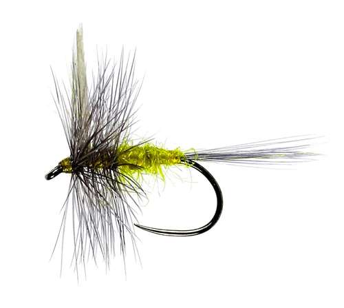 Caledonia Flies Blue Winged Olive Winged Dry Barbless #16 Fishing Fly