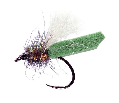 Caledonia Flies Caterpillar Winged Dry Barbless #14 Fishing Fly