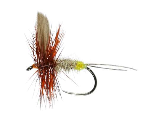 Caledonia Flies Hares Ear Winged Dry Barbless #14 Fishing Fly