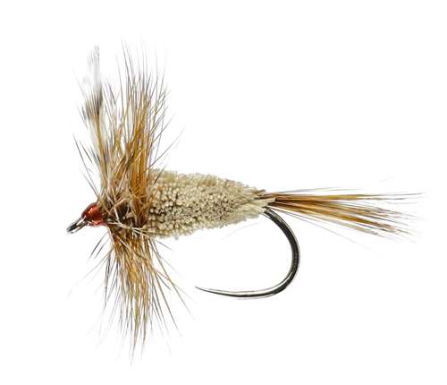 Caledonia Flies Irresistible Adam's Winged Dry Barbless #12 Fishing Fly