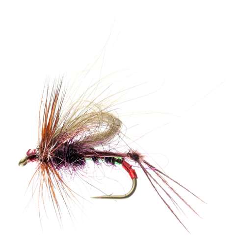 Caledonia Flies Claret Hopper Cdc #12 Fishing Fly Barbed Dry Fly