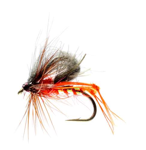 Caledonia Flies Orange Hopper Cdc #12 Fishing Fly Barbed Dry Fly