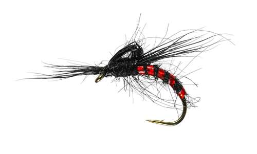 Caledonia Flies Red Holo Deershucker #12 Fishing Fly