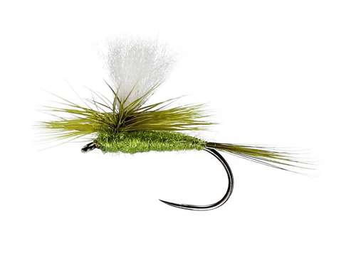Parachute Olive Dun Dry Barbless #14