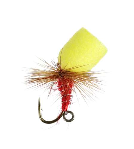 Caledonia Flies Big Red Dinky Dry #12 Fishing Fly Barbed Dry Fly