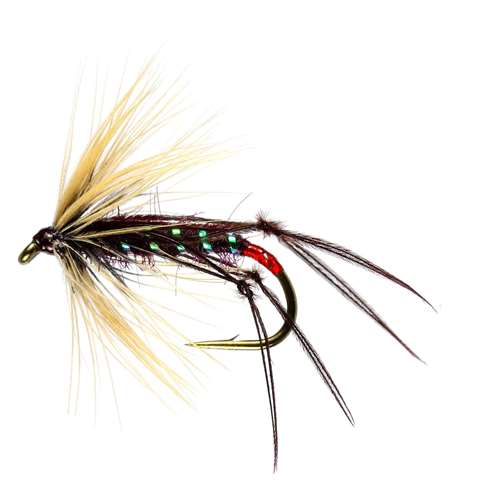 Caledonia Flies Claret Hopper #12 Fishing Fly Barbed Dry Fly