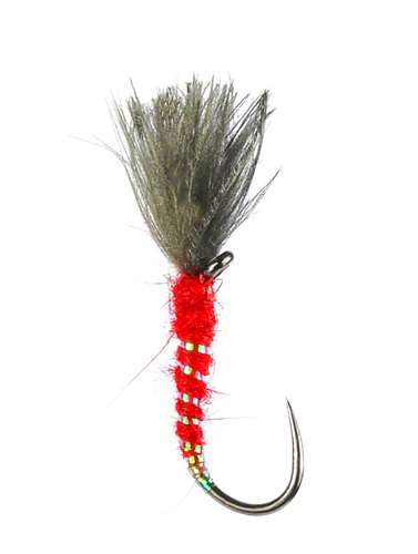 Caledonia Flies Shuttlecock Red Cdc Barbless #12 Fishing Fly
