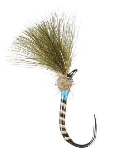 Caledonia Flies Shuttlecock Blue Quill Cdc Barbless #12 Fishing Fly