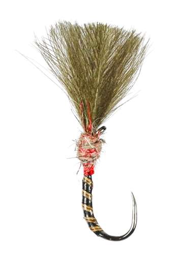 Caledonia Flies Shuttlecock Red Quill Cdc Barbless #12 Fishing Fly