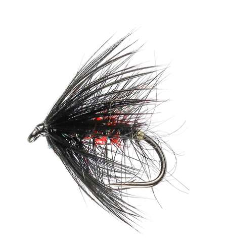 Caledonia Flies Bibio Hackled Wet #12 Fishing Fly Barbed Wet Fly