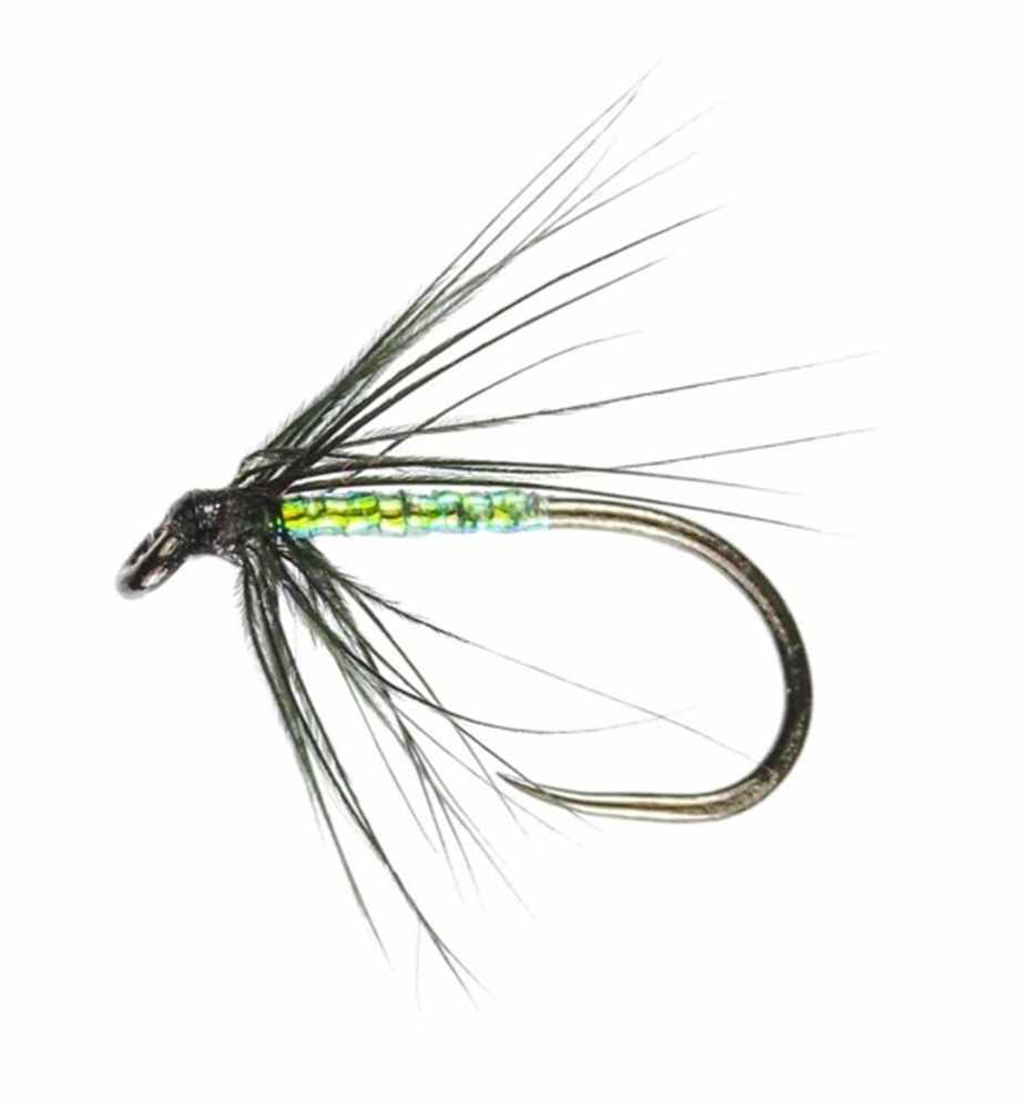 Troutflies UK 12-Pack Wet Spider Flies - Mixed Pearl, Magic & Black Spider, Sizes 12/14