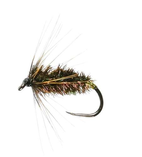 Caledonia Flies Coch Y Bondhu Hackled Wet Barbless #14 Fishing Fly