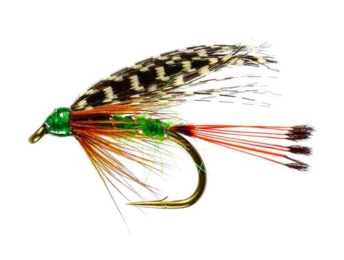 Caledonia Flies Teal & Green Winged Wet #12 Fishing Fly