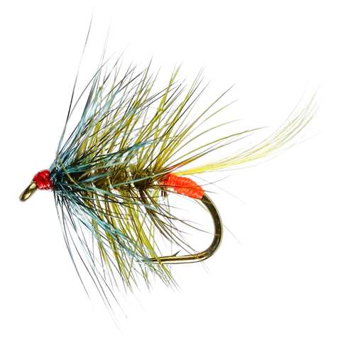 Caledonia Flies Bumble Green Peter Red Arsed Wet #12 Fishing Fly