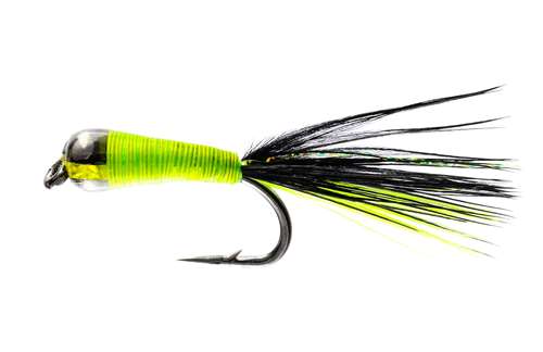 Caledonia Flies Black Stalker Bug #12 Fishing Fly Barbed Nymph Fly