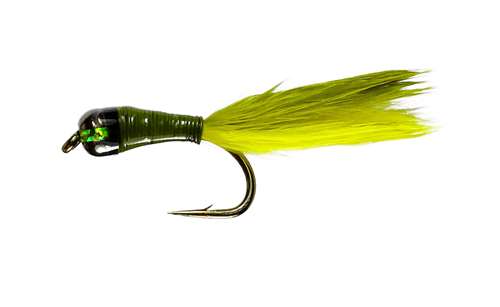 Caledonia Flies Olive Stalker Bug #12 Fishing Fly Barbed Nymph Fly