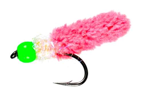 Caledonia Flies Pink Wotsit Nymph #10 Fishing Fly Barbed Nymph Fly