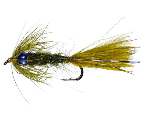 Caledonia Flies Blue Eyes Damsel #10 Fishing Fly Barbed Nymph Fly