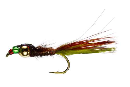 Caledonia Flies Green Bead Damsel Brown #10 Fishing Fly