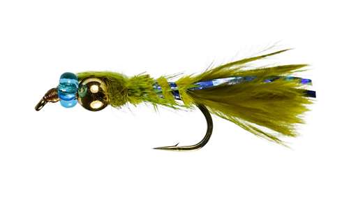 Caledonia Flies Gold Bead Blue Damsel #10 Fishing Fly