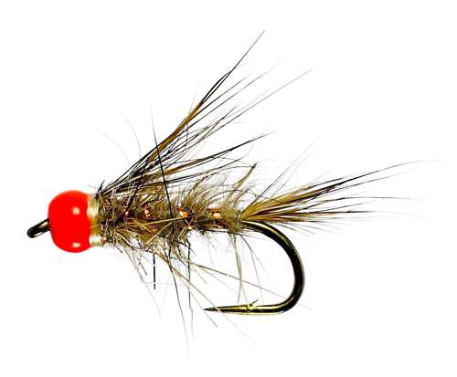 Caledonia Flies Skinny Grhe Hot Bead Barbless #14 Fishing Fly