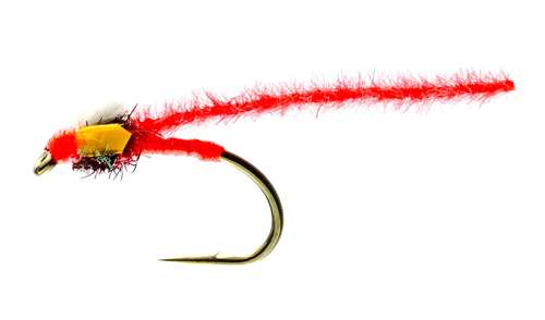 Caledonia Flies Red Midge Pupa (Unweighted) #12 Fishing Fly