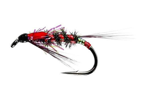 Caledonia Flies Uv Claret Diawl Bach (Unweighted) #12 Fishing Fly