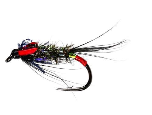 Caledonia Flies Uv Black & Red Diawl Bach (Unweighted) #10 Fishing Fly