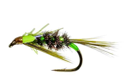 Caledonia Flies Uv Olive Diawl Bach (U/W) #10 Fishing Fly