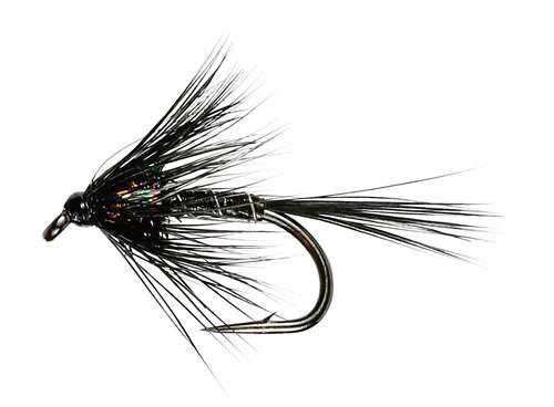 Caledonia Flies Black Quill Cruncher (Unweighted) Barbless #12 Fishing Fly