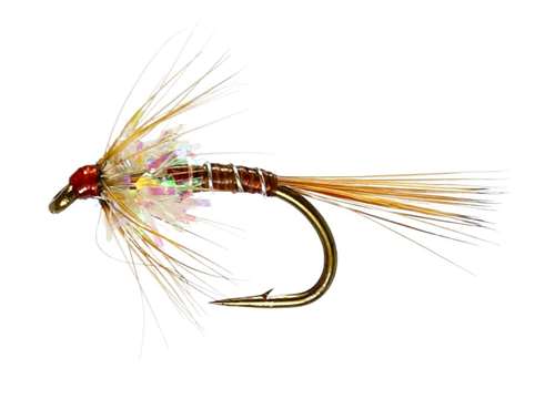 Caledonia Flies Cruncher Pearl Quill (Unweighted) #12 Fishing Fly