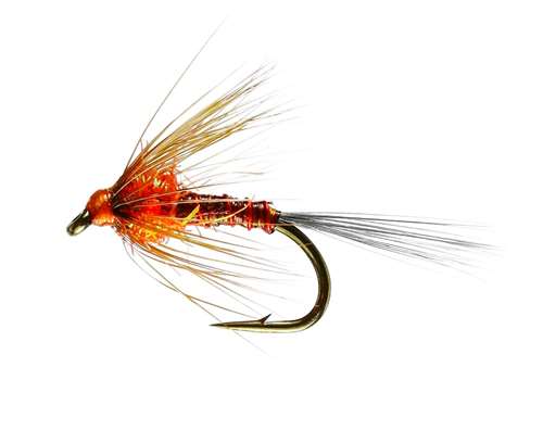 Caledonia Flies Cruncher Orange Quill (Unweighted) #12 Fishing Fly