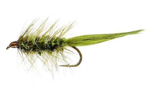 Caledonia Flies Olive Wooly Bugger (Weighted) #10 Fishing Fly