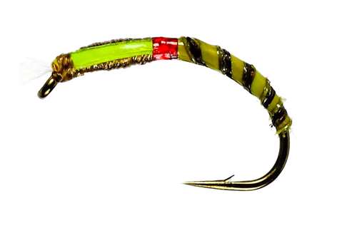 Caledonia Flies Olive Quill Buzzer #12 Fishing Fly