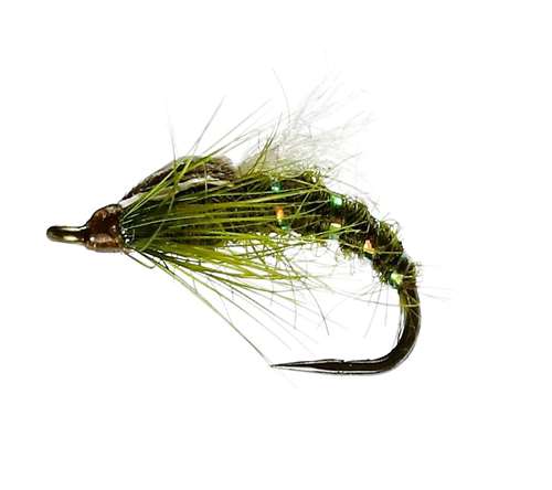 Caledonia Flies Olive Buzzer Barbless #12 Fishing Fly