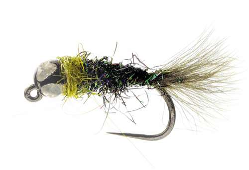 Caledonia Flies Mr Green Jig Barbless #12 Fishing Fly