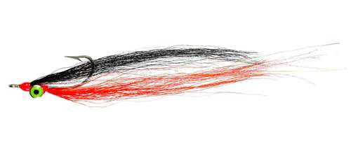 Caledonia Flies Saltwater Black & Orange Clouser #2 Fishing Fly