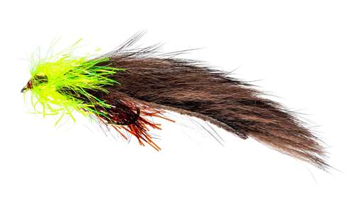 Caledonia Flies Brown Bear Leech Long Shank #10 Fishing Fly
