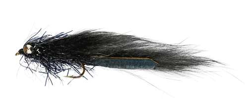 Caledonia Flies Black Cat Leech Long Shank #10 Fishing Fly
