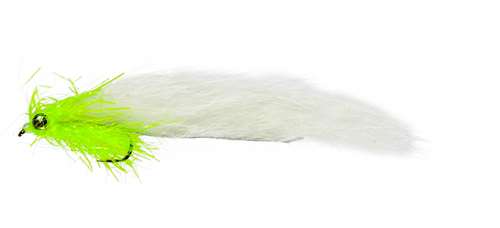 Caledonia Flies White Cat Leech Long Shank #10 Fishing Fly