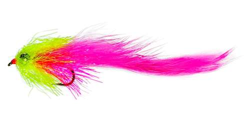 Caledonia Flies Pink Cat Leech Long Shank #10 Fishing Fly