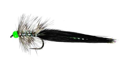 Caledonia Flies Black Dancer #10 Fishing Fly Barbed Nymph Fly