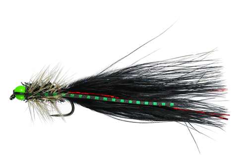 Caledonia Flies Green Night Hotty #8 Fishing Fly Barbed Nymph Fly