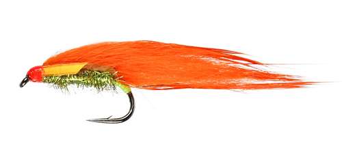 Caledonia Flies Orange Zonker #10 Fishing Fly Barbed Lure or Streamer Fly