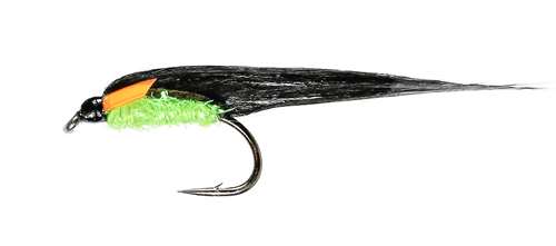 Caledonia Flies Black Zonker #10 Fishing Fly Barbed Lure or Streamer Fly