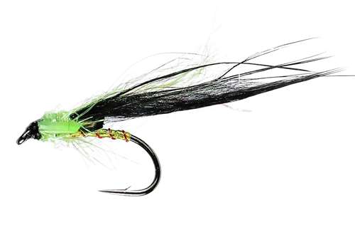 Caledonia Flies Black Catbit #10 Fishing Fly Barbed Lure or Streamer Fly