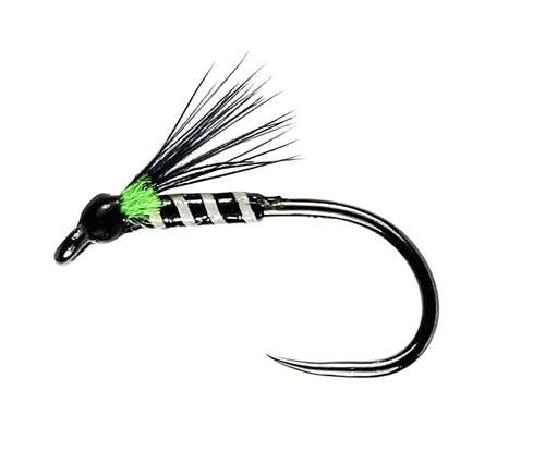 Caledonia Flies Micro Quill Cormorant Barbless #12 Fishing Fly