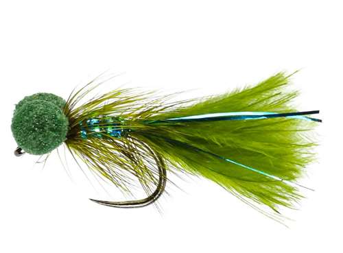 Caledonia Flies Blue Damsel Booby Barbless #12 Fishing Fly